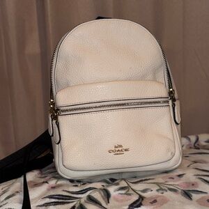 Coach Off-White Leather Backpack